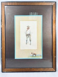 'Cattle Rustler' Print, No. 690/700 By American Western Artist Olaf Carl Seltzer (18771957)