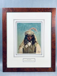 Framed Chromolithograph Titled 'Tonto Apache,' Created By Artist Julian Scott C. 1894