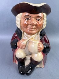 Large Toby Mug Tony Wood  Staffordshire England Aaron