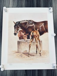 'The Water Trough,' Signed Limited-edition Paper Lithograph By Fred Stone