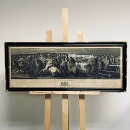 19th-Century Antique Print: 'The Pilgrimage To Canterbury' By Thomas Stothard