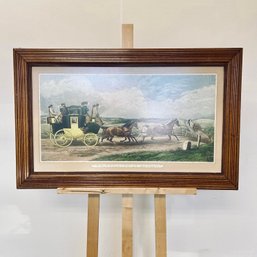 Victorian Coaching Engraving – 'We Shall Do It Easily'