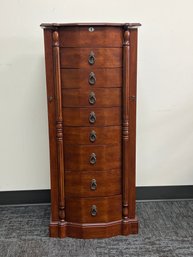 Antique Walnut Jewelry Armoire