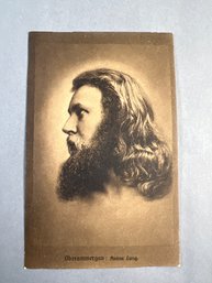 Vintage Postcard Featuring German Woodcarver And Actor Anton Lang Portraying The Christus (Jesus)