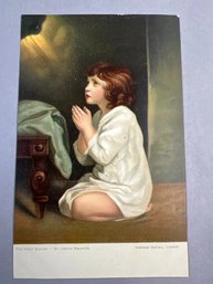 Depicting The Famous Oil Painting The Infant Samuel By Sir Joshua Reynolds