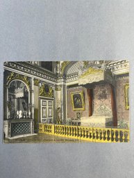 Vintage Postcard Depicts The Chambre à Coucher De Louis XIV