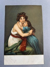 Vintage  Art Print Or Postcard Reproduction Of Self-Portrait With Julie (Self-Portrait à La Grecque)