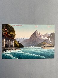Vintage Postcard Shows The Tellskapelle (Tell's Chapel) On The Shores Of Lake Lucerne