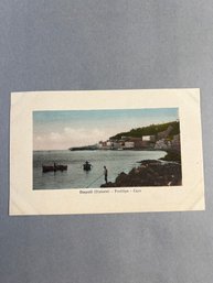Vintage Colorized Postcard Depicting A Coastal View Of Posillipo And Capo (Cape Posillipo) In Naples (Napoli),