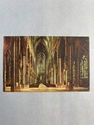 Vintage Postcard Shows The Interior Of The Cologne Cathedral (Kölner Dom)