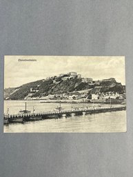 Vintage Postcard Depicting The Historic Ehrenbreitstein Fortress