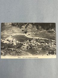 Vintage Postcard Aerial Postcard Of The Alpine Village Of Zermatt, Switzerland