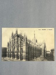 Vintage Postcard Of The Duomo Di Milano (Milan Cathedral) In Milan, Italy,