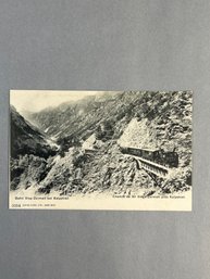 Vintage Postcard Shows An Early Train On The Brig–Zermatt Railway (Visp–Zermatt Railway)