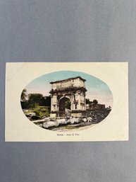 Vintage Color Postcard Depicting The Arch Of Titus