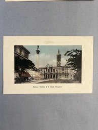 Vintage Postcard Depicting The Basilica Di Santa Maria Maggiore