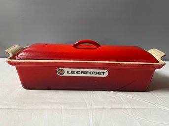Le Creuset Cerise Rectangle Enamel Cast Iron Pate Terrine