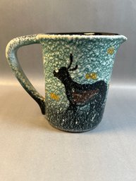 Porcelain Signed Pitcher