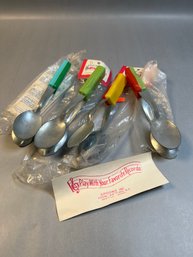 Vintage Musical Spoons By Walt Haines Set Of 4