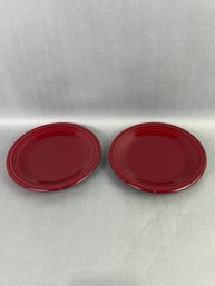 Fiesta Maroon Small Plates Set Of 2