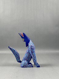 Coyote Alebrije Oaxacan Wood Carving  Signed  CARLOS JARQUIN.Y