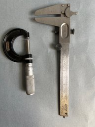 General 721 Caliper & Starrett Screw Gauge