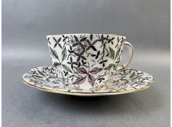 Vintage Taylor Kent English Bone China Teacup And Saucer.