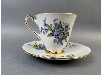 Clarence Of England Bone China Teacup And Saucer.
