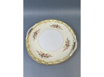 Vintage Noritake Round Handled Serving Plate.