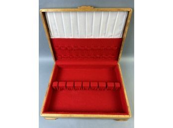 Wood Silver Ware Storage Box.