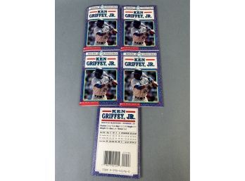 5 Ken Griffey Jr Scholastic Sports Shots Collectors Books.