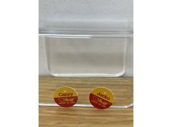 Two Steiff Ear Tags Jocko & Cappy