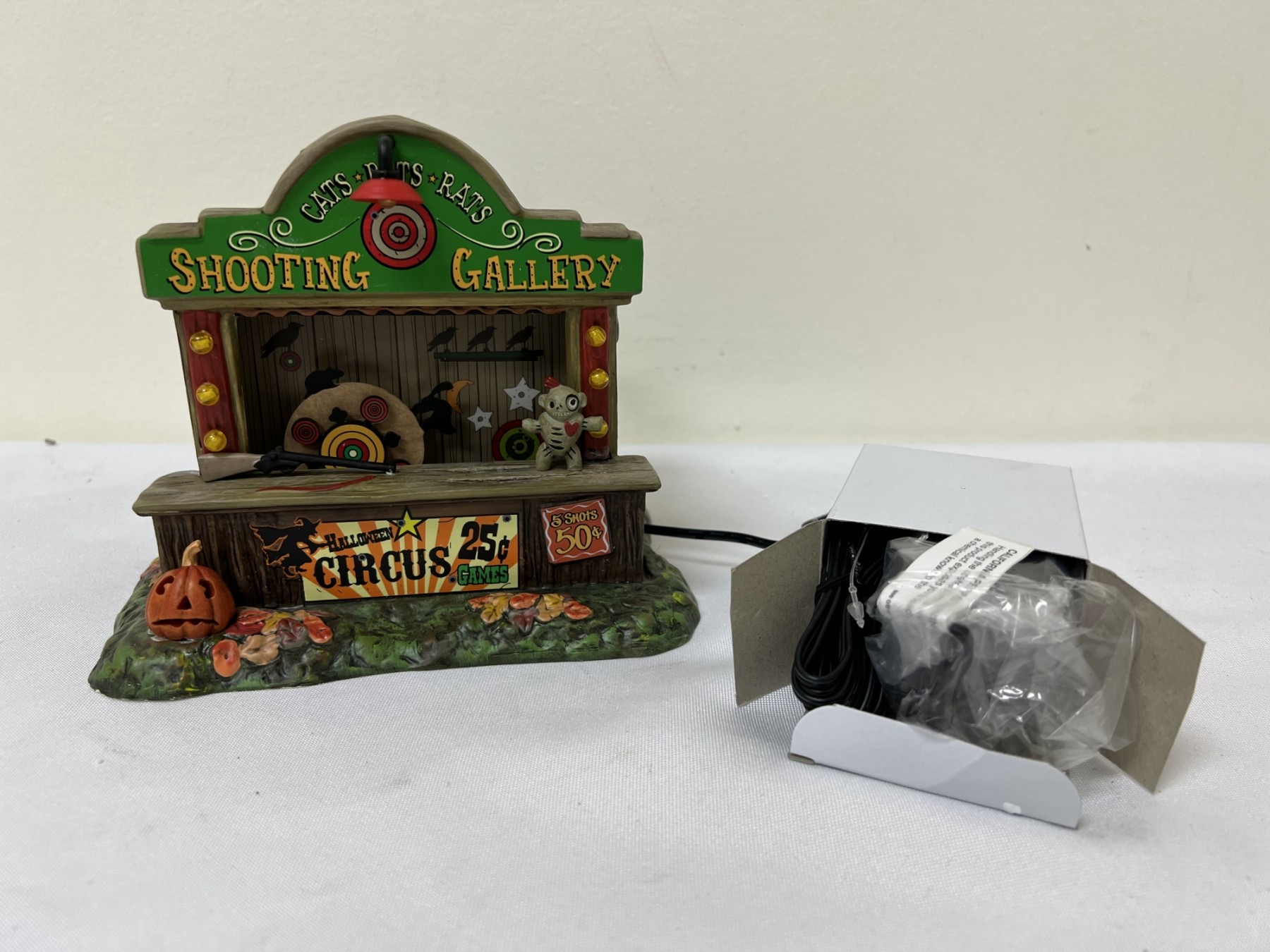 Department 56 Halloween Village Cats, Bats, \u0026 Rats Shooting Gallery #3784 |  Auctionninja.com, image size:1800x1350