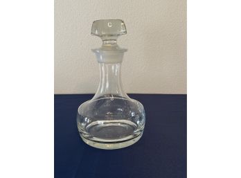 Clear Unmarked Crystal Decanter