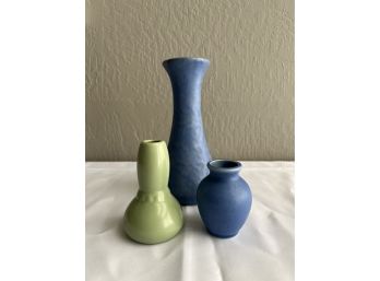 3 Antique Pottery Vases