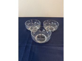 3 Dessert Bowls 5' Diameter