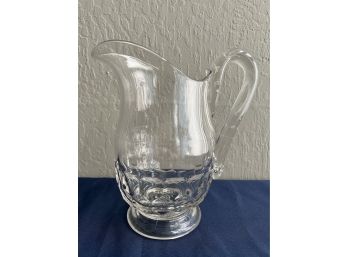 Pressed Glass Pitcher