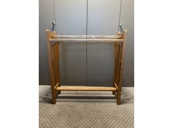 Mission Style Oak Quilt Rack