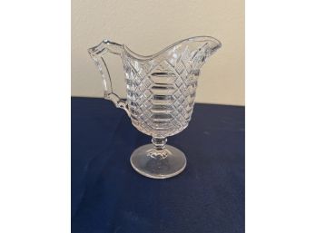 6 1/4 Tall Jacobs Ladder Pitcher Made By Portland Glass