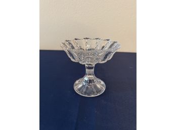 Diamond Ridge Compote By Duncan Glass