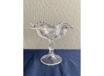 Pressed Glass Compote