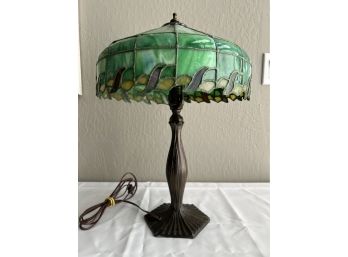 Vintage Stained Glass Lamp