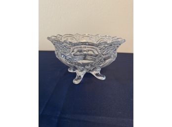 Athena 4footed Bowl, Aka Reverse 44 Usa Glass, Pittsburg