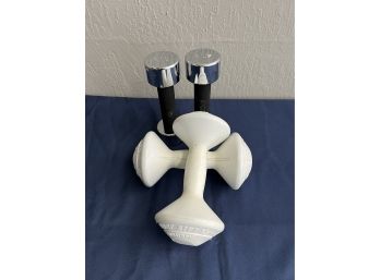 Pair Of Dumbbells 3.3lbs And 5lbs
