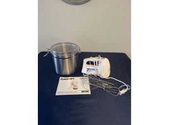 Oggi Stainless Canister And 7 Speed Cuisinart Mixer