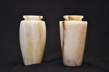 Pair Of Alabaster Vases
