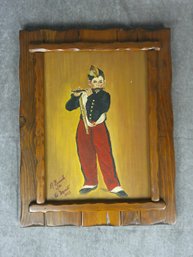 1973 Vintage Master Study Painting Of Douard Manet's Famous 1866 Artwork The Fifer