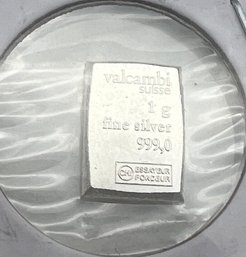 1 Gram 999 Fine Silver-VALCAMBI