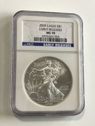 2009 NGC MS70 1oz Silver Eagle