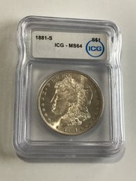 1881-S ICG MS64 Morgan Silver Dollar